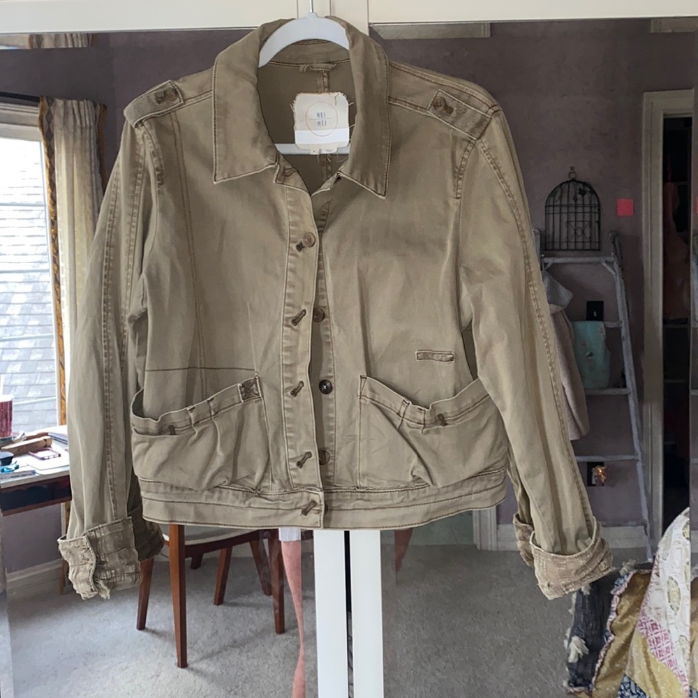 Hei Hei Anthropologie Cargo Jacket